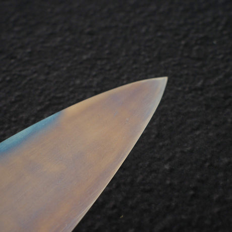 極品：池田美和白鋼一號水本燒返切付牛刀 240mm 黑檀木套組