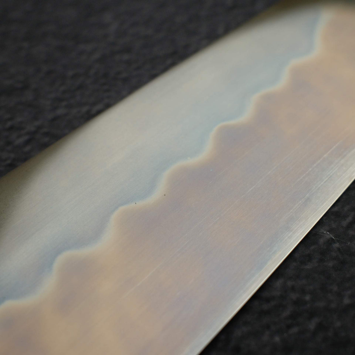 極品：池田美和白鋼一號水本燒返切付牛刀 240mm 黑檀木套組