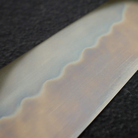 極品：池田美和白鋼一號水本燒返切付牛刀 240mm 黑檀木套組