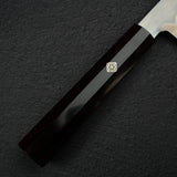 極品：池田美和白鋼一號水本燒返切付牛刀 240mm 黑檀木套組