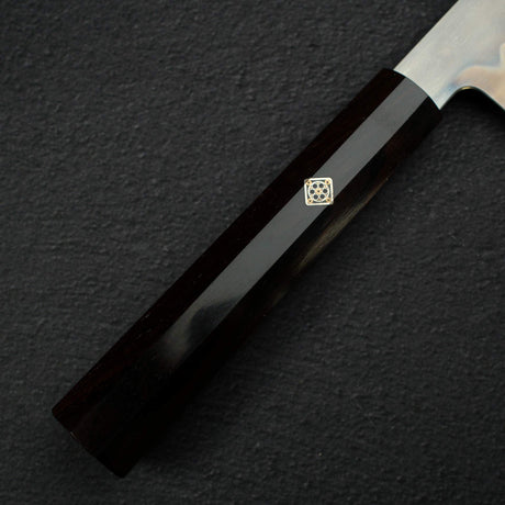 極品：池田美和白鋼一號水本燒返切付牛刀 240mm 黑檀木套組