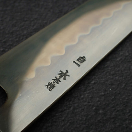 極品：池田美和白鋼一號水本燒返切付牛刀 240mm 黑檀木套組