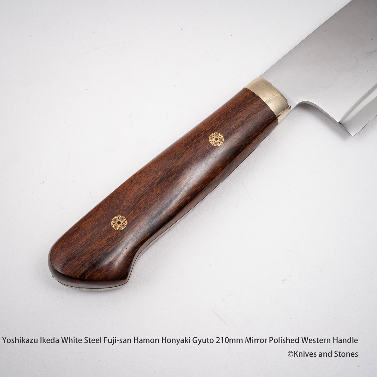 Yoshikazu Ikeda (池田美和) Honyaki Mt. Fuji Hamon 西洋牛刀 210mm 鐵木手柄