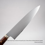 Yoshikazu Ikeda (池田美和) Honyaki Mt. Fuji Hamon 西洋牛刀 210mm 鐵木手柄