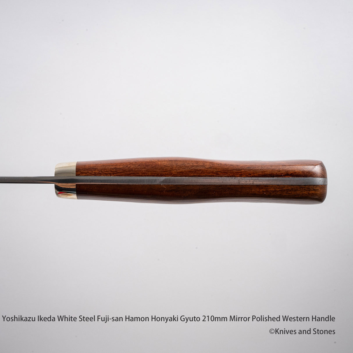 Yoshikazu Ikeda (池田美和) Honyaki Mt. Fuji Hamon 西洋牛刀 210mm 鐵木手柄