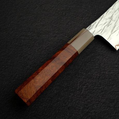 黑﨑打刃物 Raijin VG-10W 菜切刀 165mm, with Knives and Stones 岩刃社 花梨瘤 Handle