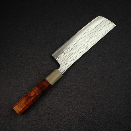 黑﨑打刃物 Raijin VG-10W 菜切刀 165mm, with Knives and Stones 岩刃社 花梨瘤 Handle