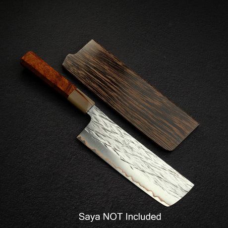 黑﨑打刃物 Raijin VG-10W 菜切刀 165mm, with Knives and Stones 岩刃社 花梨瘤 Handle