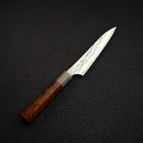 黑﨑打刃物 Raijin VG-10W 小刀 130mm, with Knives and Stones 岩刃社 花梨瘤 Handle