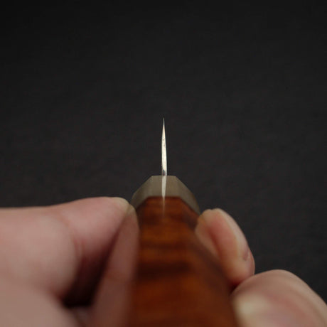 黑﨑打刃物 Raijin VG-10W 小刀 130mm, with Knives and Stones 岩刃社 花梨瘤 Handle
