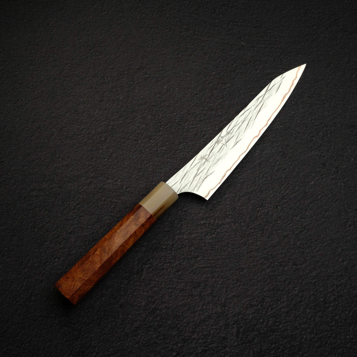 黑﨑打刃物 Raijin VG-10W 小刀 150mm, with Knives and Stones 岩刃社 花梨瘤 Handle