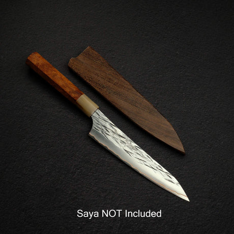 黑﨑打刃物 Raijin VG-10W 小刀 150mm, with Knives and Stones 岩刃社 花梨瘤 Handle