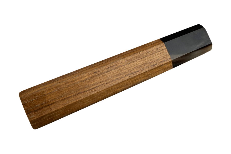 八角柄 柚木 大理石紋柄箍 handle