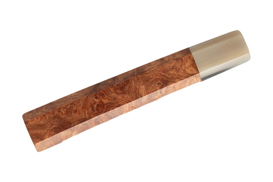 八角柄 花梨瘤 淺色牛角 handle