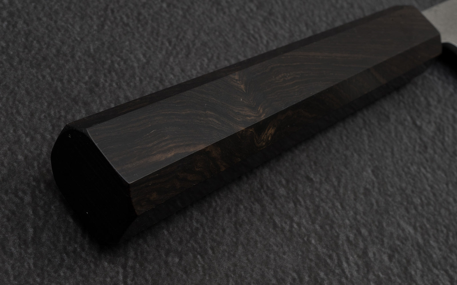 Octagonal Ebony Japanese knife handle