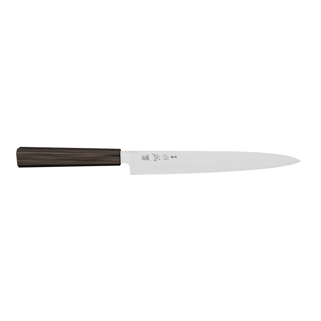 佑成 ZDP-247 髮絲紋 筋引 240mm 黑檀木柄 3D 模型