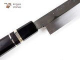 K&S Custom Ebony, Black Horn Ferrule Triple Spacer WA handle