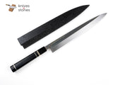 K&S Custom Ebony, Black Horn Ferrule Triple Spacer WA handle