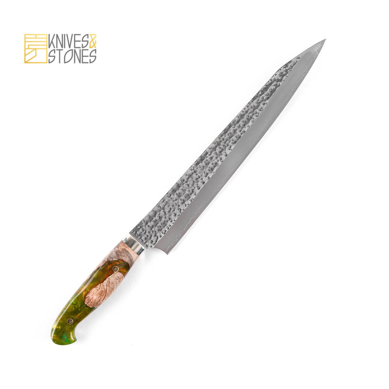 Knives and Stones 岩刃社 特別版 黑崎 閃光 SG2/R2 切付 筋引 270 mm 西式柄