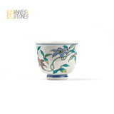 Tea Cup "Five Floral" Set of 5 Kutani Ware