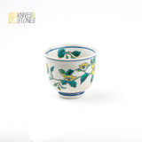 Tea Cup "Five Floral" Set of 5 Kutani Ware