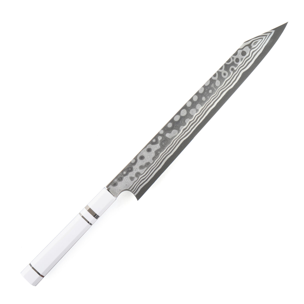 Nigara Anmon Troll Killer 藍鋼大馬士革 Kirisuke Yanagiba 300mm 附可麗耐手柄