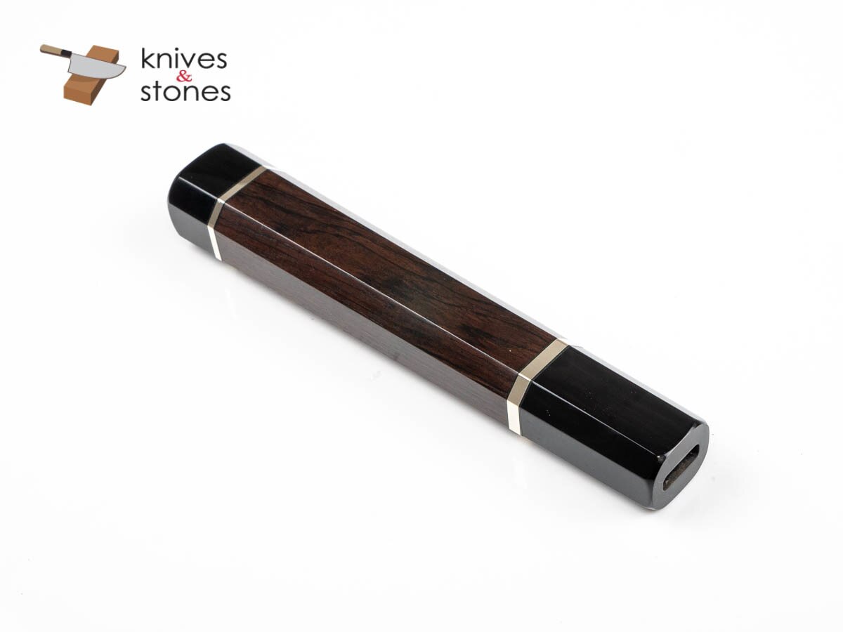 K&amp;S 訂製黑檀木雙金屬墊片，黑色牛角套圈 WA 手柄