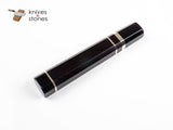 K&S Custom Ebony, Black Horn Ferrule Triple Spacer WA handle