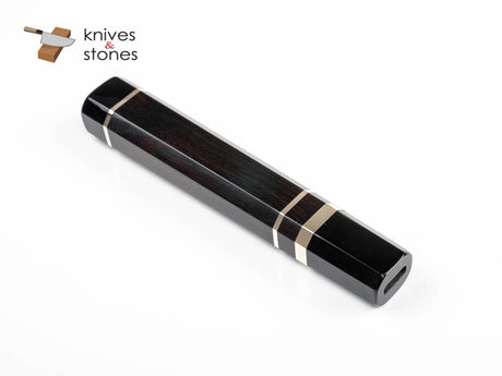 K&amp;S 訂製黑檀木，黑角套圈三重間隔 WA 手柄