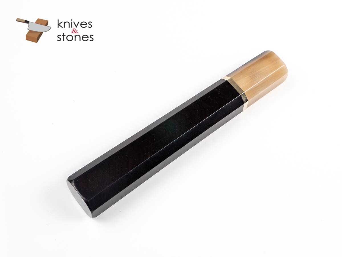 K&S Custom Ebony, Blonde - Marble Horn Ferrule Single Spacer WA handle