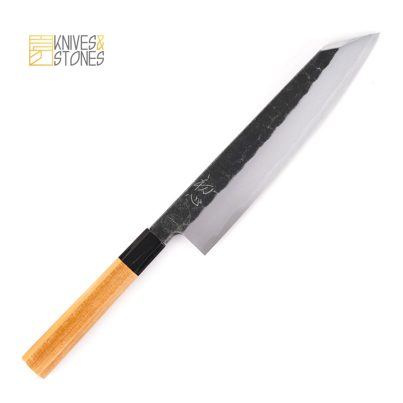 明神 白鷺 青鋼二號 黑打 單刃 切付牛刀 210mm/240mm