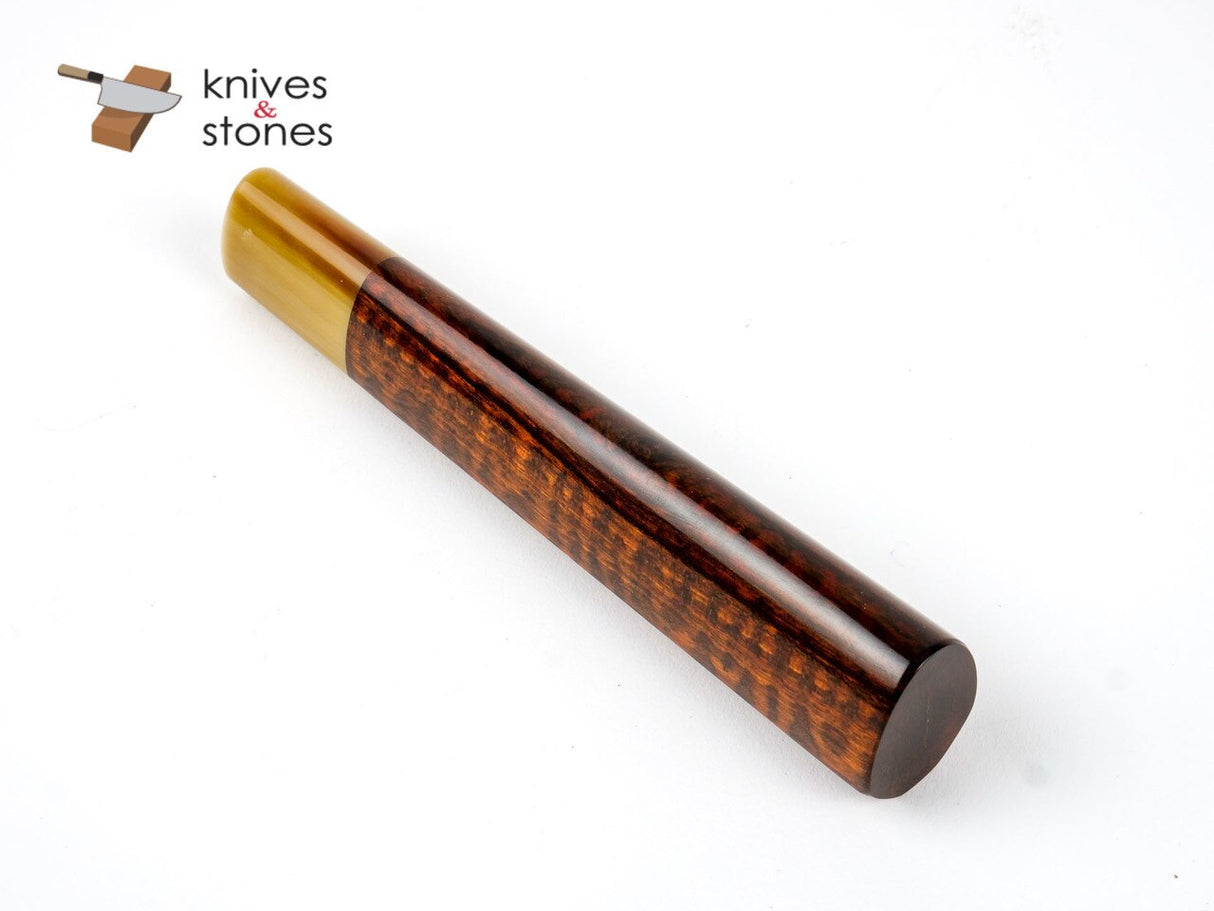 K&S Heart Shaped Snakewood Blonde Horn Handle