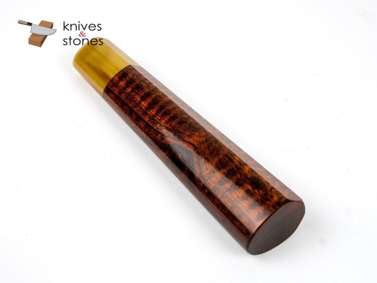 K&S Heart Shaped Snakewood Blonde Horn Handle