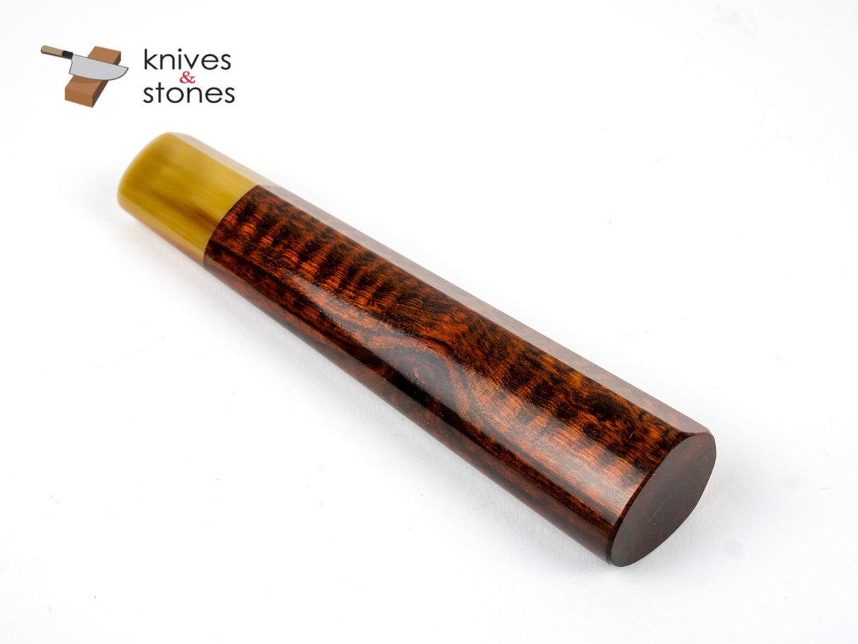 K&S Heart Shaped Snakewood Blonde Horn Handle