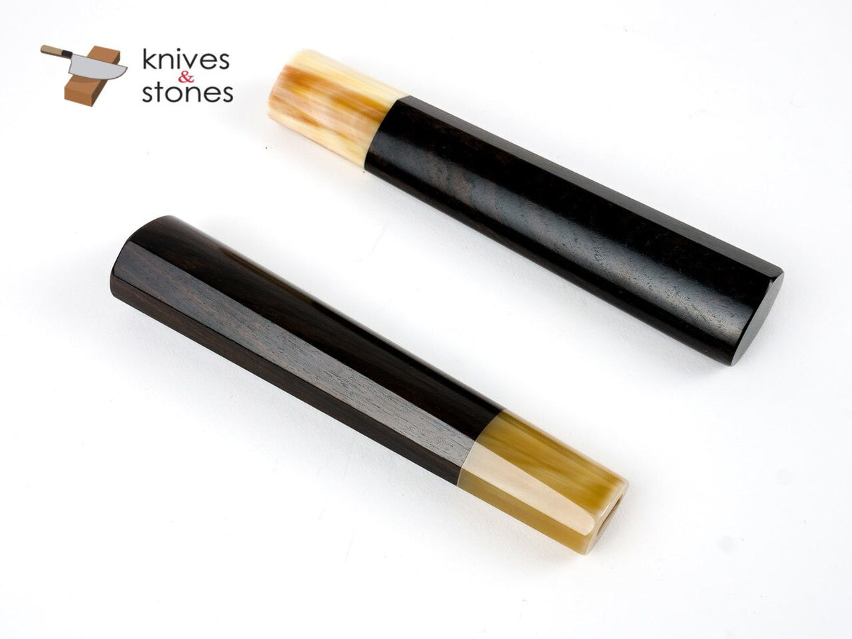 K&amp;S 心形烏木金色牛角柄