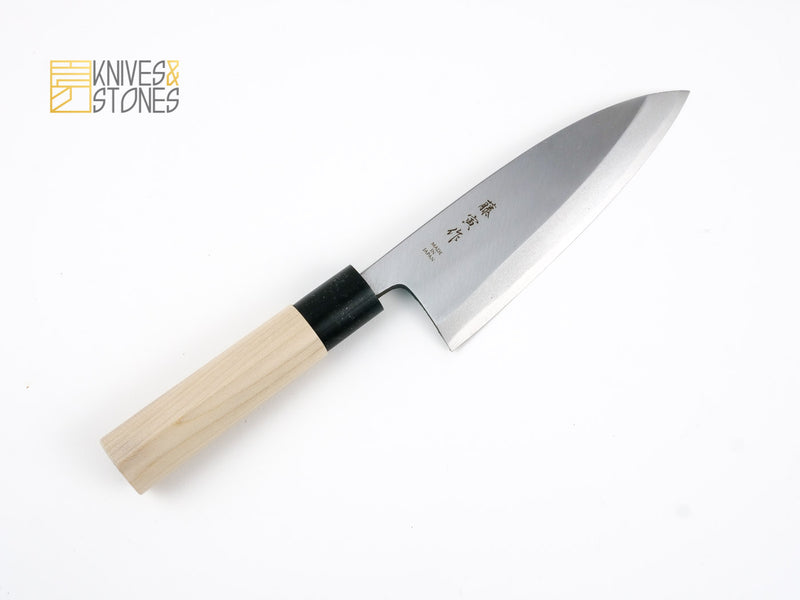 藤寅 出刃 150mm 碳鋼