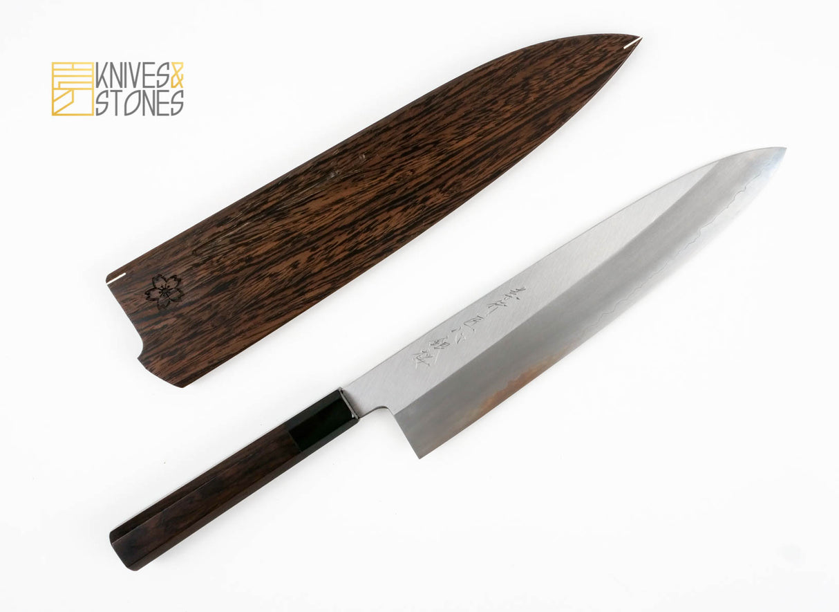 K&amp;S Special Sakai Takayuki Syousin Gin-Sakura Wa Gyuto 270mm (Ginsanko) with Saya