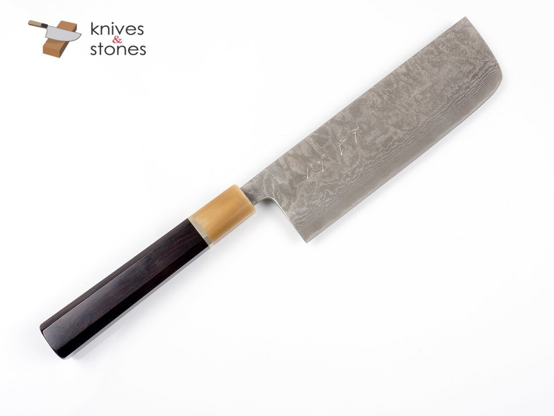K&S Custom Ebony, Blonde - Marble Horn Ferrule Single Spacer WA handle