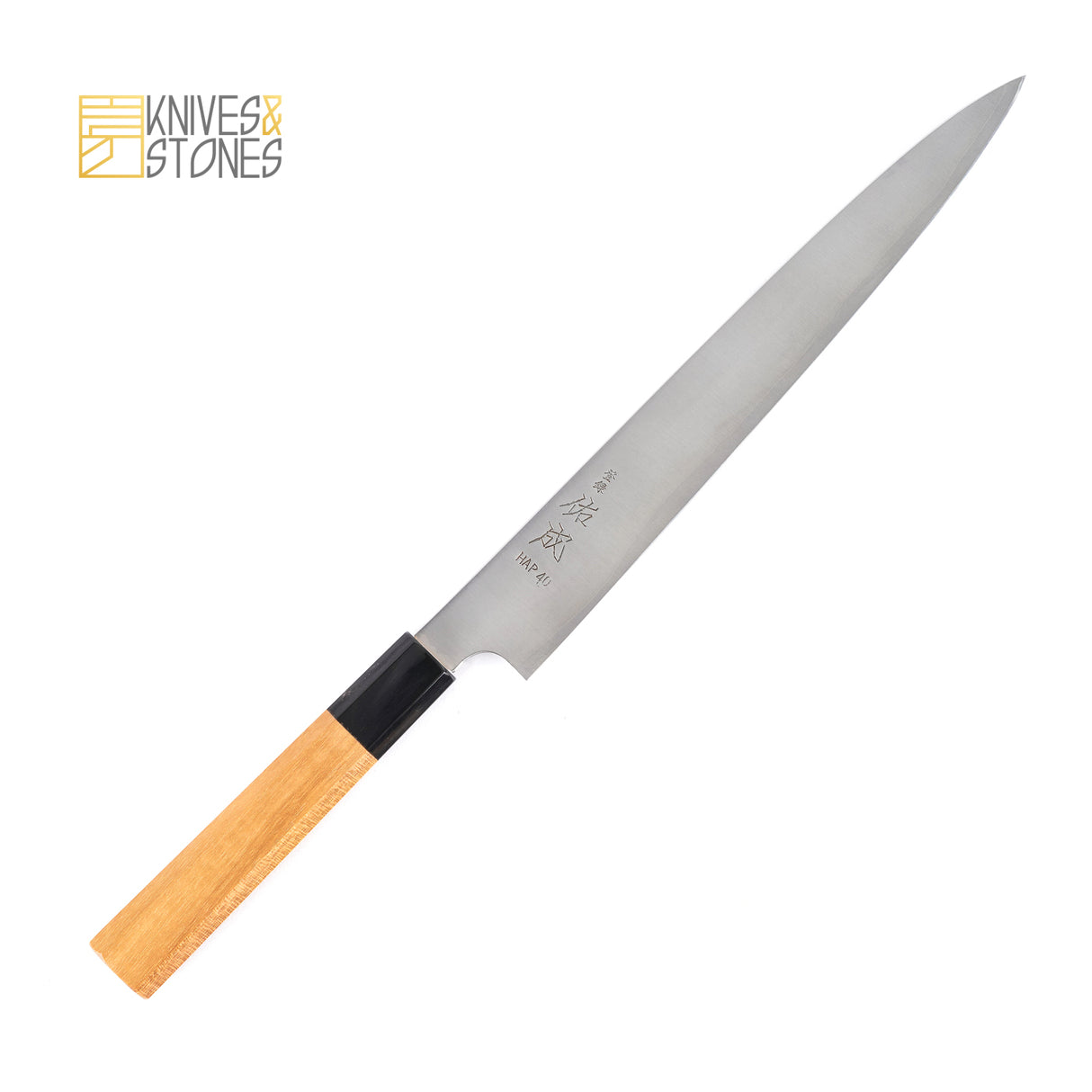 Sukenari HAP40 細紋 Sujihiki 240mm，搭配 K&amp;S 柚木手柄