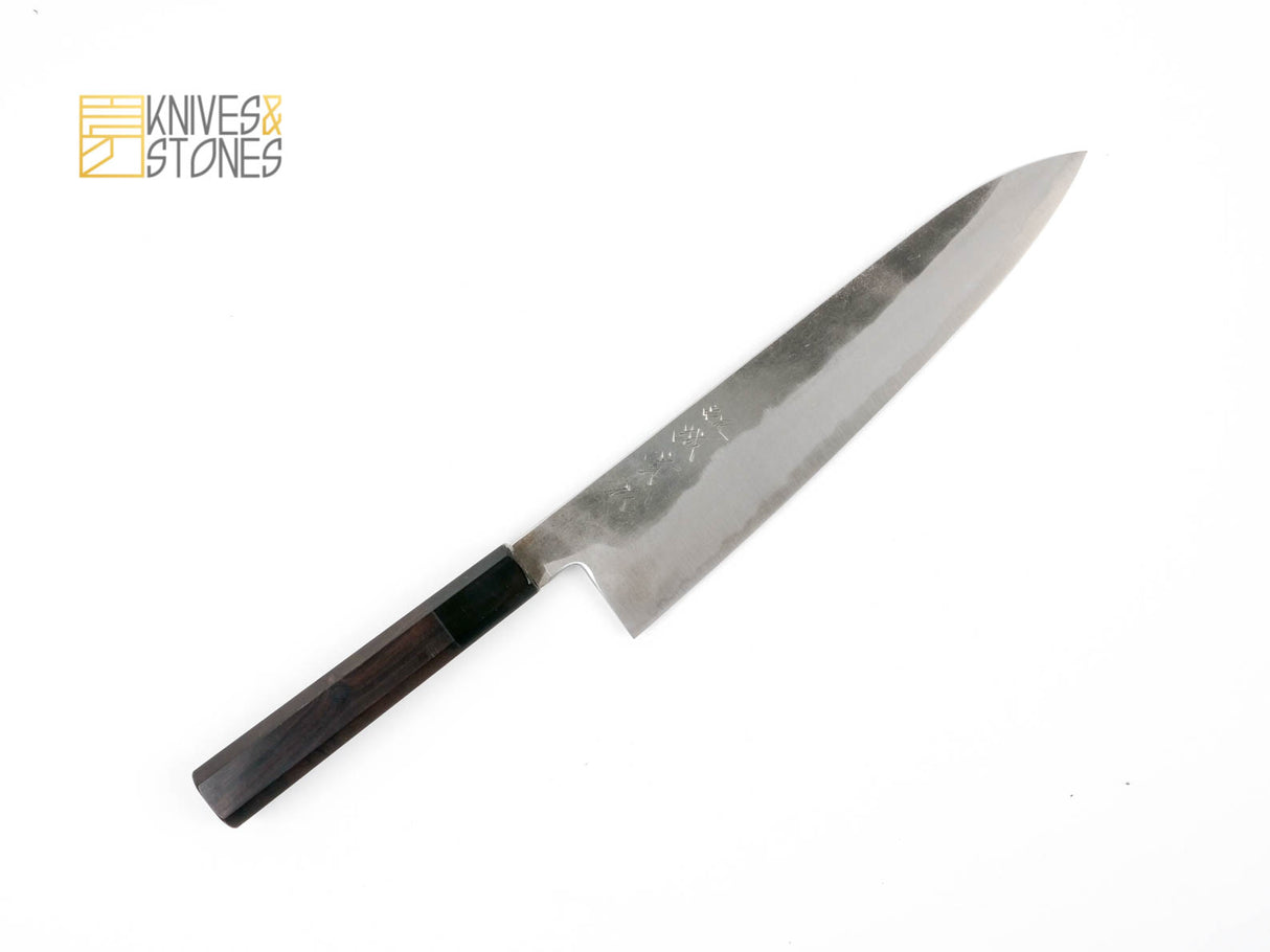 Tanaka Blue 2 Nashiji Gyuto 240mm 不鏽鋼包層