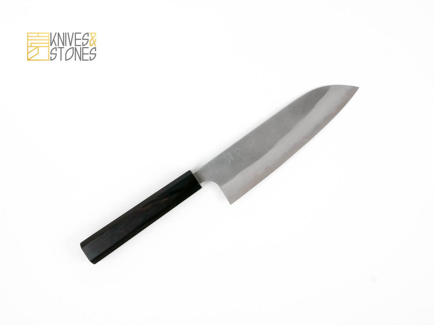 Yoshimi Kato (Kintaro) Nashiji Santoku 170 mm Aogami Super (Blue Super, AS)