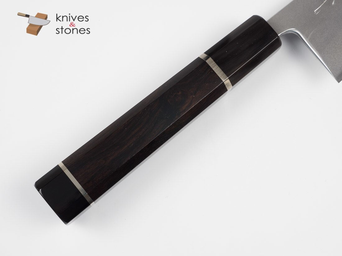 K&amp;S 訂製黑檀木雙金屬墊片，黑色牛角套圈 WA 手柄