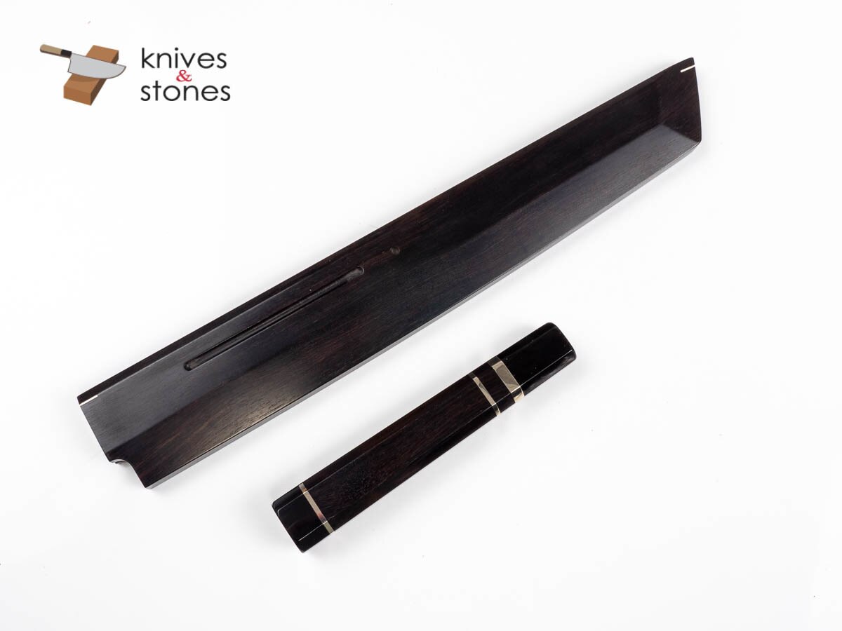 K&amp;S 訂製黑檀木把手和 Saya 套裝