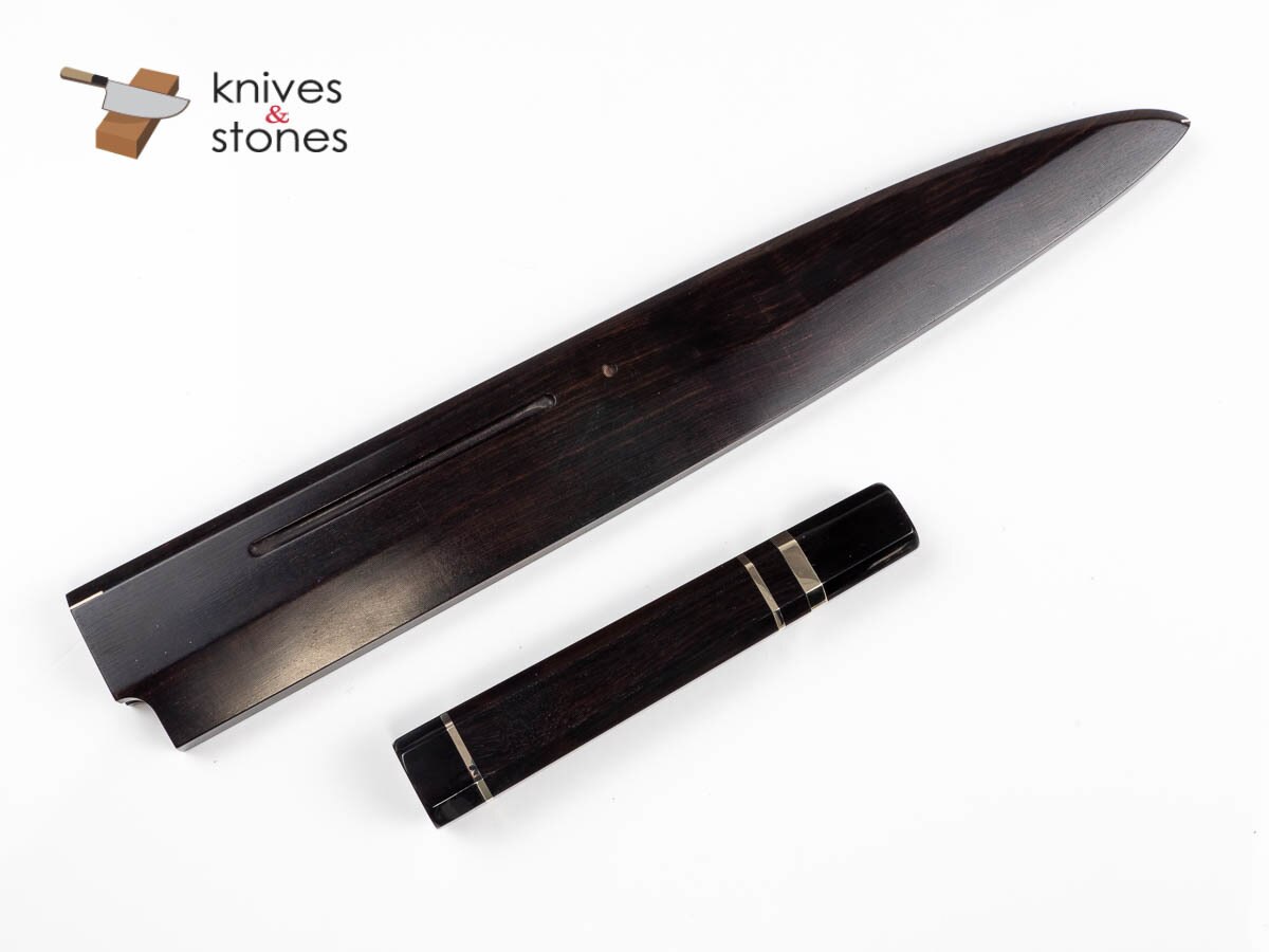 K&amp;S 訂製黑檀木把手和 Saya 套裝